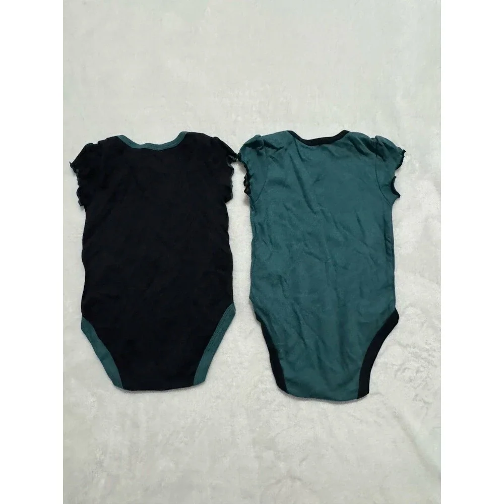 Philadelphia Eagles Baby Jersey 12 Months Lot of 2 NFL Team Apparel Infant Girl